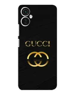 Чохол для TECNO Spark 9 Pro з картинкою «Золотий логотип Gucci»