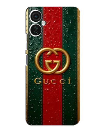 Чохол для TECNO Spark 9 Pro з картинкою «Gucci — фірмова смуга та золото» Чохол для TECNO Spark 9 Pro з картинкою «Gucci — фірмова смуга та золото»