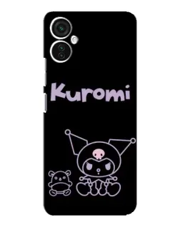 Чохол для TECNO Spark 9 Pro з картинкою «Kuromi — чорний мінімалізм»