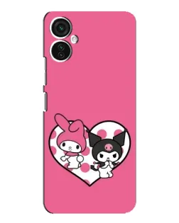 Чехол для TECNO Spark 9 Pro с картинкой «Kuromi и My Melody»
