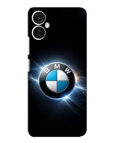Чохол для TECNO Spark 9 Pro з картинкою «BMW — неонове сяйво»