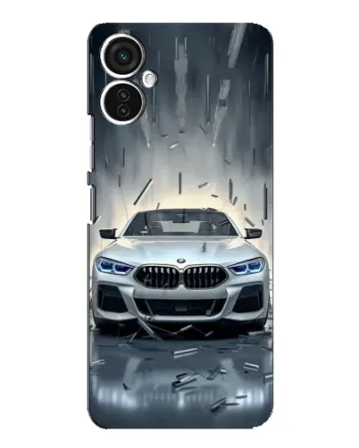 Чохол для TECNO Spark 9 Pro з картинкою «BMW у світлі фар»
