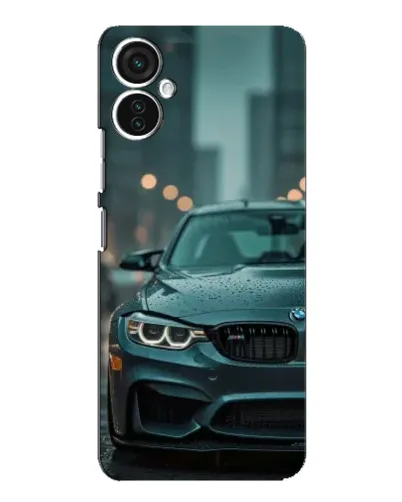Чохол для TECNO Spark 9 Pro з картинкою «BMW у вогнях міста»