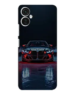 Чохол для TECNO Spark 9 Pro з картинкою «BMW на мокрій дорозі»