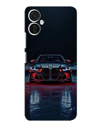 Чохол для TECNO Spark 9 Pro з картинкою «BMW на мокрій дорозі»