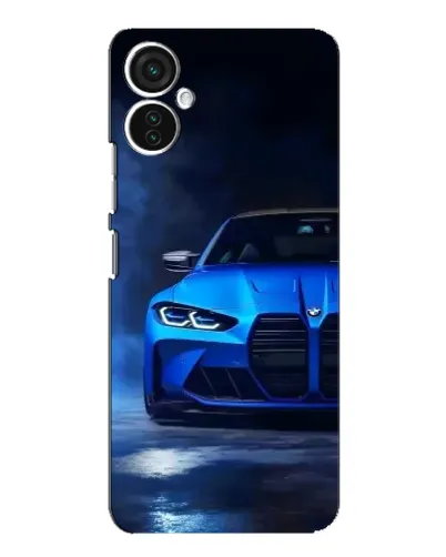 Чохол для TECNO Spark 9 Pro з картинкою «Блакитна BMW M4»