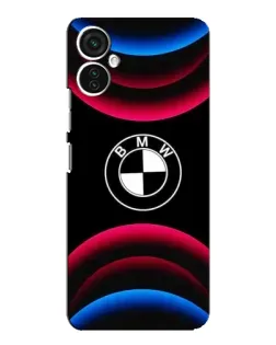 Чохол для TECNO Spark 9 Pro з картинкою «Логотип BMW та неонові дуги»