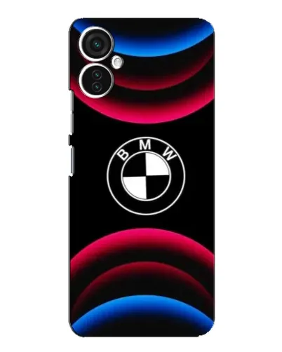 Чохол для TECNO Spark 9 Pro з картинкою «Логотип BMW та неонові дуги»