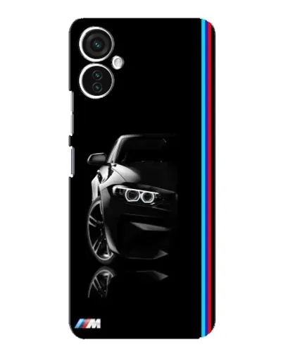 Чохол для TECNO Spark 9 Pro з картинкою «Силует BMW в темряві»