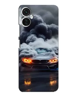 Чохол для TECNO Spark 9 Pro з картинкою «BMW у диму»
