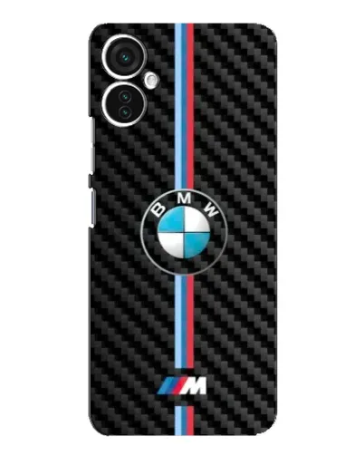 Чохол для TECNO Spark 9 Pro з картинкою «Емблема BMW та карбон»