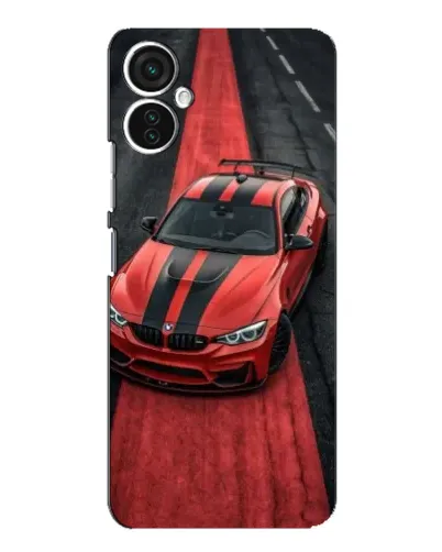 Чохол для TECNO Spark 9 Pro з картинкою «BMW на червоній доріжці»