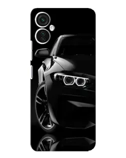 Чохол для TECNO Spark 9 Pro з картинкою «Чорна BMW — профіль»