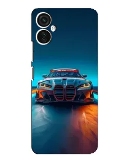 Чохол для TECNO Spark 9 Pro з картинкою «BMW — вогні неону»