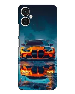 Чохол для TECNO Spark 9 Pro з картинкою «BMW — золота емблема»