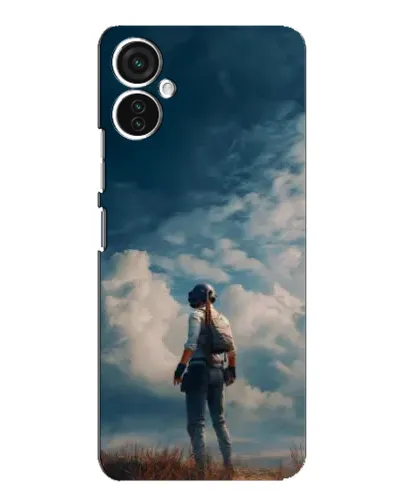 Чохол для TECNO Spark 9 Pro з картинкою «Герой PUBG на скелі»