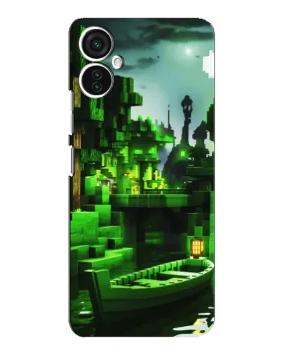 Чохол для TECNO Spark 9 Pro з картинкою «Minecraft лісовий пейзаж»