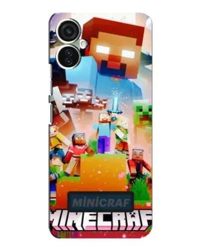 Чохол для TECNO Spark 9 Pro з картинкою «Minecraft герої гри»