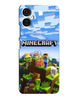 Чохол для TECNO Spark 9 Pro з картинкою «Minecraft класичний світ»