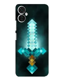 Чохол для TECNO Spark 9 Pro з картинкою «Алмазний меч неон»