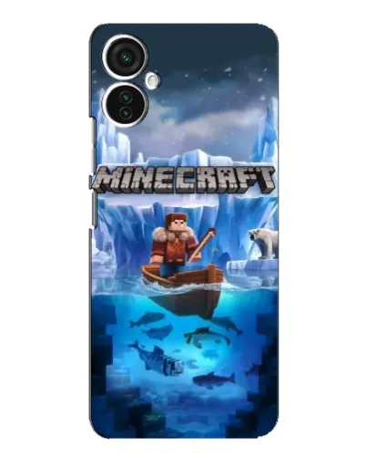 Чохол для TECNO Spark 9 Pro з картинкою «Minecraft льодянийсвіт»
