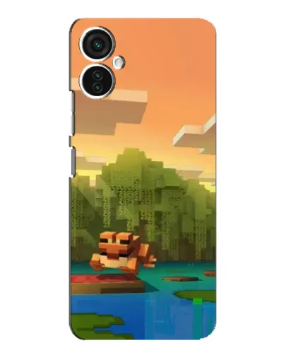 Чохол для TECNO Spark 9 Pro з картинкою «Майнкрафт захід сонця»