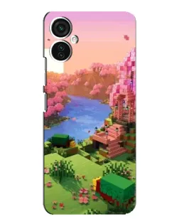 Чохол для TECNO Spark 9 Pro з картинкою «Рожеве дерево Minecraft»