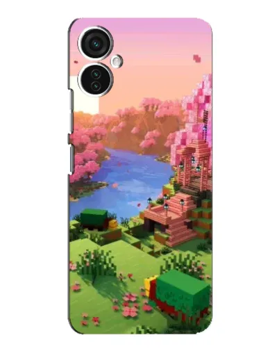 Чохол для TECNO Spark 9 Pro з картинкою «Рожеве дерево Minecraft»