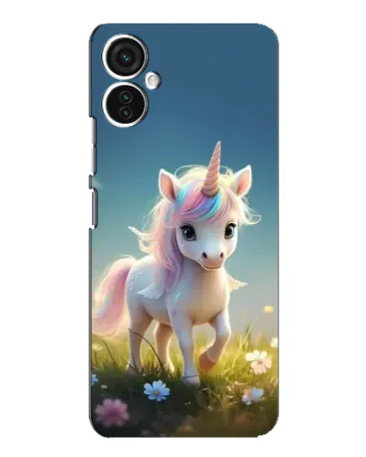 Чехол для TECNO Spark 9 Pro с картинкой «Единорог на поляне»