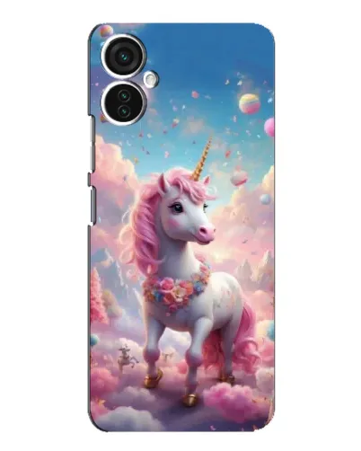 Чехол для TECNO Spark 9 Pro с картинкой «Единорог среди облаков»