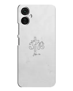 Чохол для TECNO Spark 9 Pro з картинкою «Івана 3:16 Хрест» Чохол для TECNO Spark 9 Pro з картинкою «Івана 3:16 Хрест»