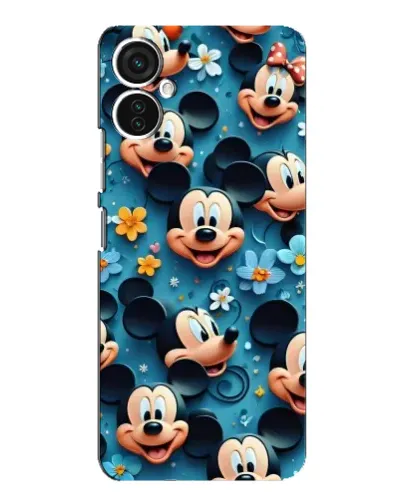 Чехол для TECNO Spark 9 Pro с картинкой «Паттерн Микки и Минни»