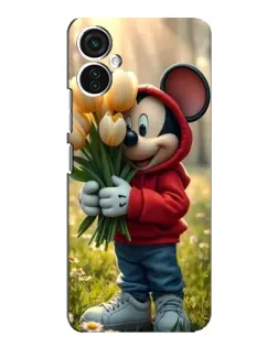 Чохол для TECNO Spark 9 Pro з картинкою «Міккі з тюльпанами» Чохол для TECNO Spark 9 Pro з картинкою «Міккі з тюльпанами»