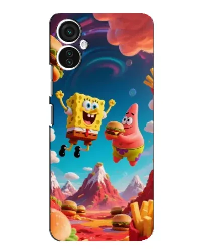 Чохол для TECNO Spark 9 Pro з картинкою «Космічний фастфуд»