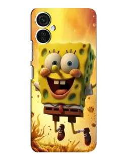 Чохол для TECNO Spark 9 Pro з картинкою «Губка Боб стрибає»