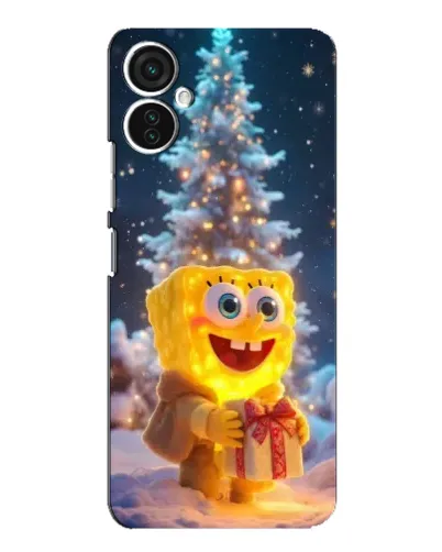 Чохол для TECNO Spark 9 Pro з картинкою «Різдвяний Спанч Боб»