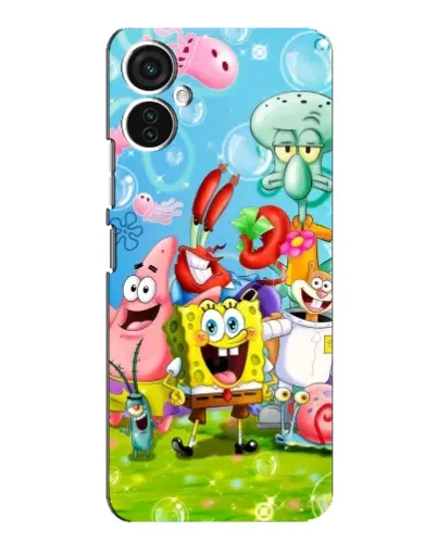 Чохол для TECNO Spark 9 Pro з картинкою «Губка Боб та друзі» Чохол для TECNO Spark 9 Pro з картинкою «Губка Боб та друзі»