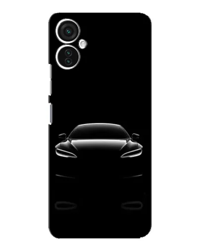 Чохол для TECNO Spark 9 Pro з картинкою «Силует Tesla Night»