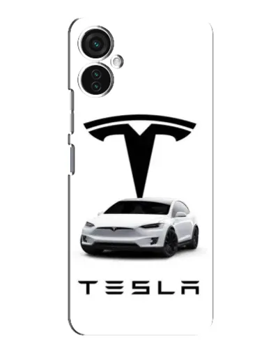 Чохол для TECNO Spark 9 Pro з картинкою «Tesla White Style»