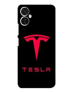 Чохол для TECNO Spark 9 Pro з картинкою «Tesla Red Logo»