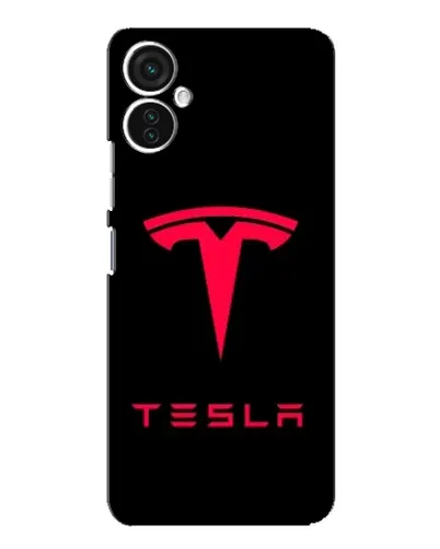 Чохол для TECNO Spark 9 Pro з картинкою «Tesla Red Logo»