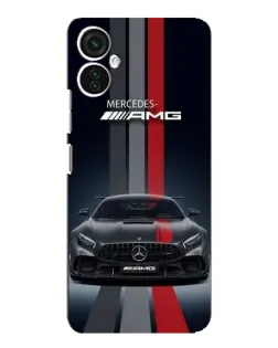Чохол для TECNO Spark 9 Pro з картинкою «Mercedes — білий карбон»