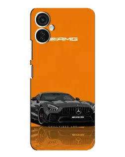 Чохол для TECNO Spark 9 Pro з картинкою «Помаранчевий Mercedes AMG»