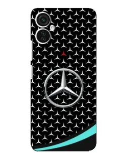 Чохол для TECNO Spark 9 Pro з картинкою «Mercedes — бірюзовий акцент»