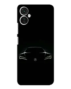 Чехол для TECNO Spark 9 Pro с картинкой «Mercedes — силуэт авто»