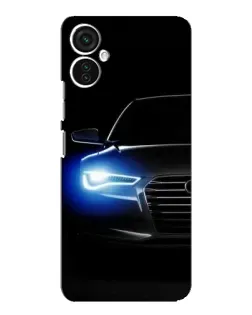 Чохол для TECNO Spark 9 Pro з картинкою «Неоновий погляд Audi»