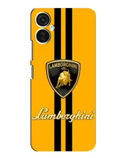 Чохол для TECNO Spark 9 Pro з картинкою «Lamborghini Stripe жовтий»