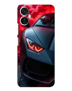 Чохол для TECNO Spark 9 Pro з картинкою «Lamborghini червоне сяйво»