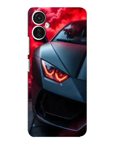 Чохол для TECNO Spark 9 Pro з картинкою «Lamborghini червоне сяйво»