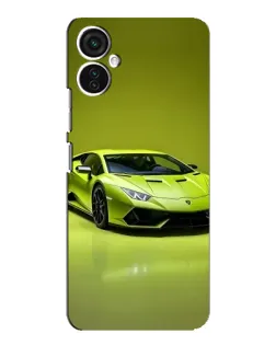 Чохол для TECNO Spark 9 Pro з картинкою «Салатовий Lamborghini Huracan»